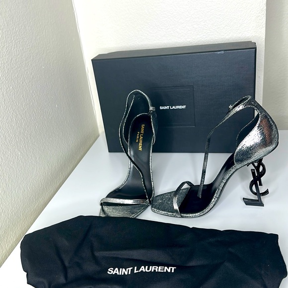 Saint Laurent metallic calfskin optimal 110 sandals - Picture 1 of 10
